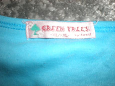 Oranžové tričko, green trees,xl