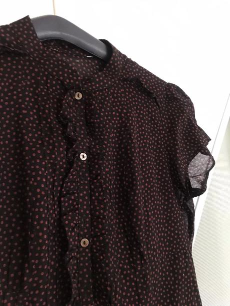 Tenké letné bodkované šaty, xs