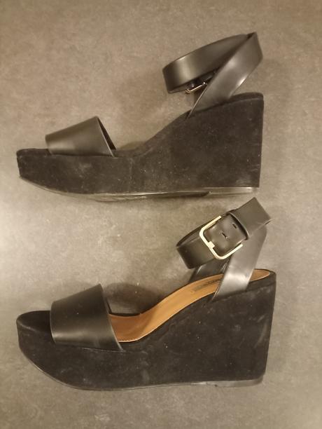 Sandále na podeste, zara,38