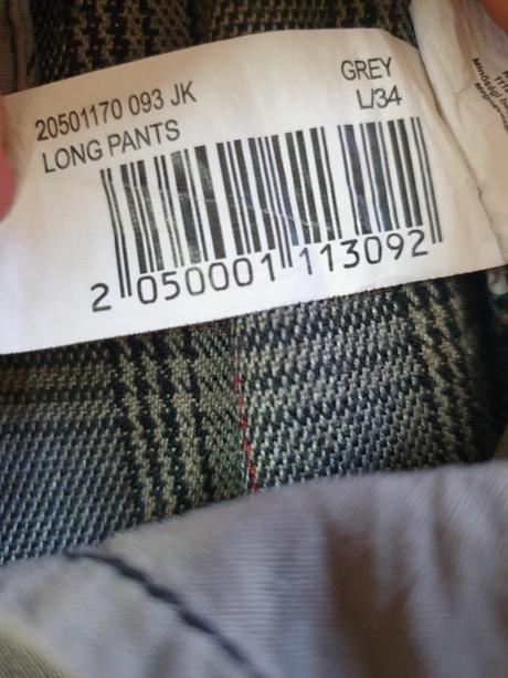 Kockované elegantné nohavice, 34