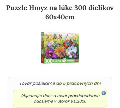 Puzzle 300 trefl 2x top stav, 