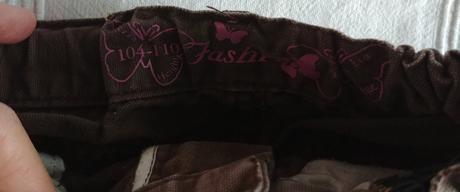 Hnedá rifl.sukňa s flitrami calliope v.104-110, 104