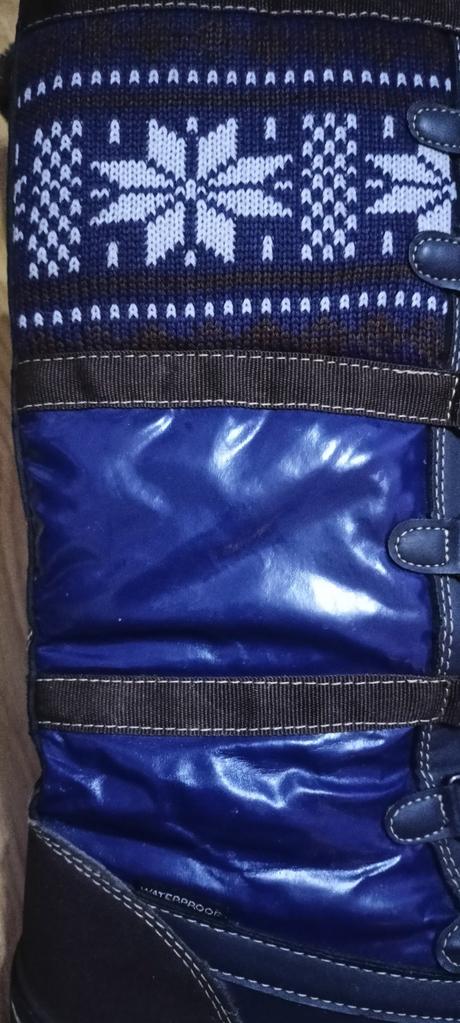 Čižmy, snehule  kožené veľ.40, 40