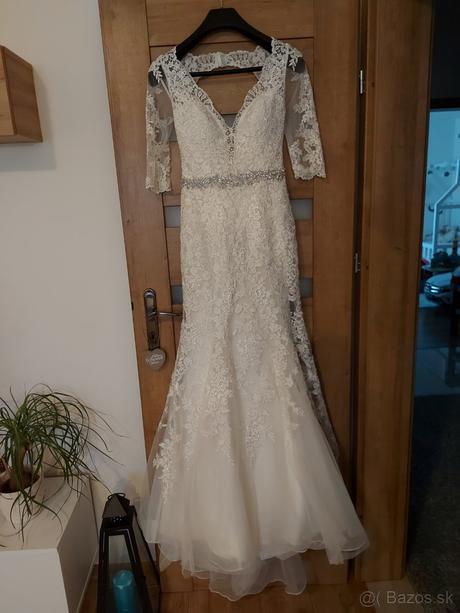 Elegantné svadobné šaty s čipkou zn.morille, s