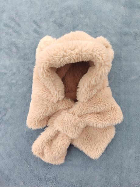 Bledo hnedá kožušinová zimná čiapka / baranica, 92