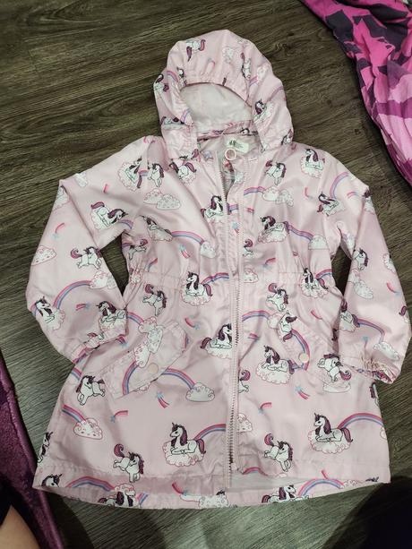 Prechodná bunda jednorožec, h&m,122
