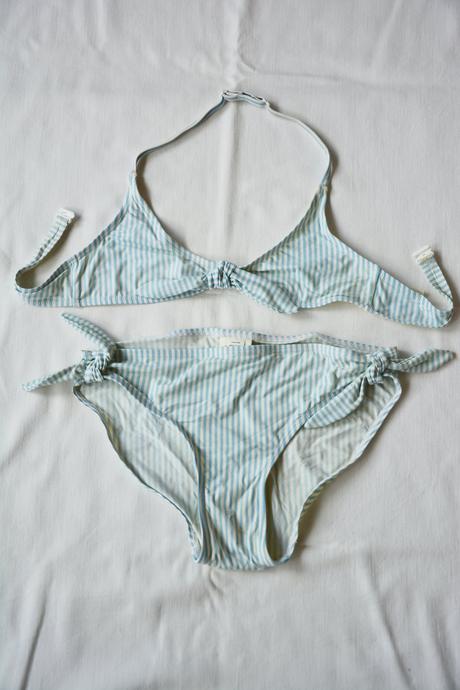 Pásikové dvojdielne plavky, lindex,134