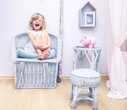 Prútené kreslo malé, 