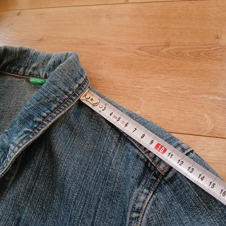 Riflová bavlnená bunda benetton, benetton,s