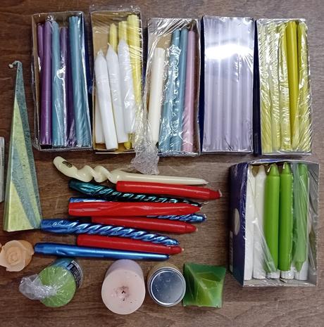 Sviečky - rôzny typy, 