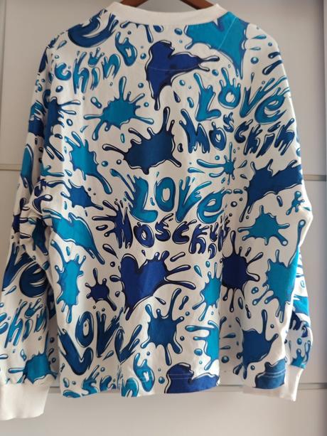 Love moschino icon luxusná dámská mikina l, moschino,l