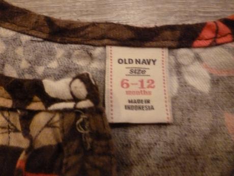 Flanelové šatičky tunika, old navy,74