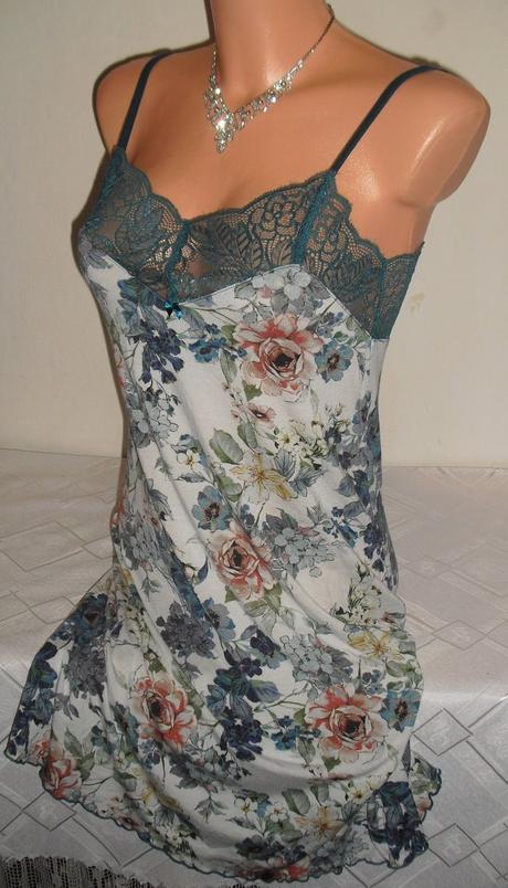 Bavlnena jemnucka kosielka s kvietkami, s