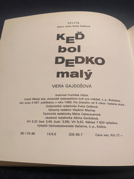 Stará krásna retro kniha keď bol dedko malý, 