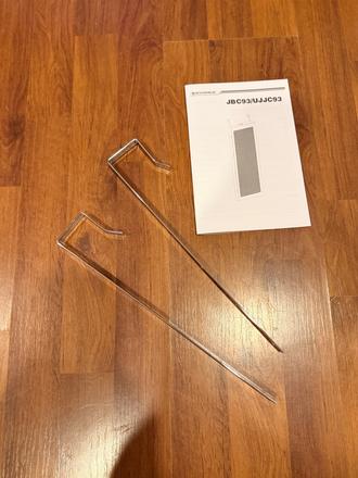 Závesné kovové háčiky na dvere  2 ks, 