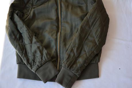 Bombera olivová, h&m,158