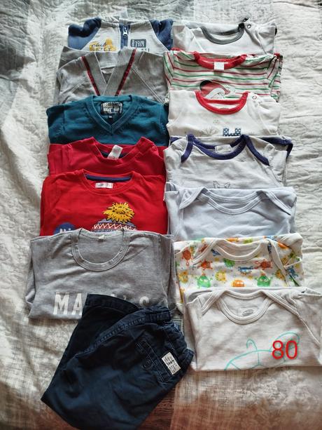 Mini balík oblečenia veľkosť 80, 68–80