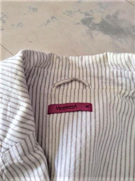 Letné prúžkované kratšie sako, m