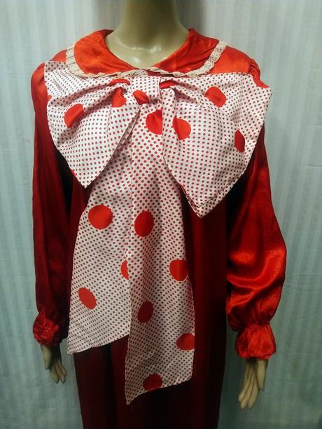 2 dielny kostým klaunka-šašo, šaty a parochňa l-xl,