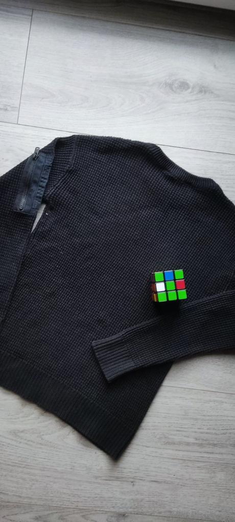 Čierny sveter, pulóver pre chlapca, h&m,146