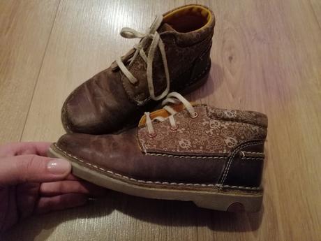 Kožené prechodné topánky, clarks,27