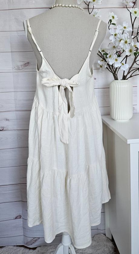 Krásne krémové šaty, sinsay,l