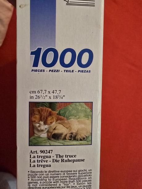 Puzzle mačka a pes 1000, 
