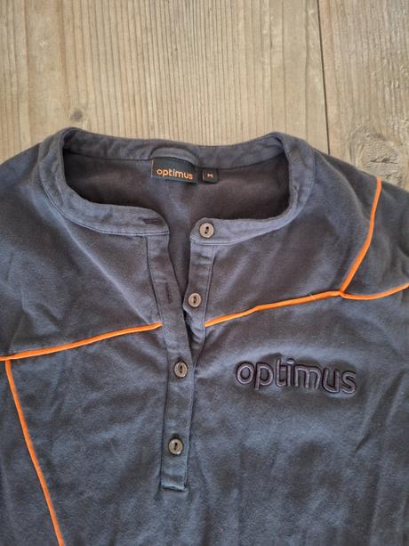 Bavlnené šaty s oranžovým lemom, m