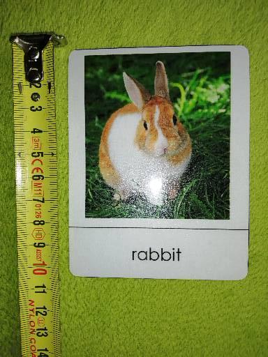 12 ks montessori kartičiek - zvieratká na farme,