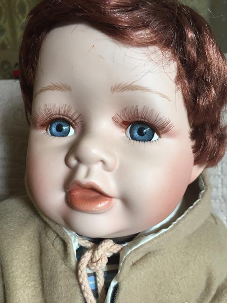 Porcelánová bábika/chlapček 46 cm.,