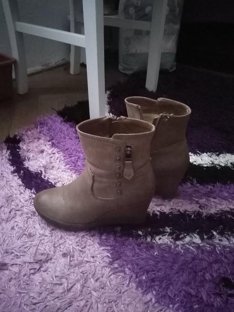 Topánky, čižmy na platforme, 36