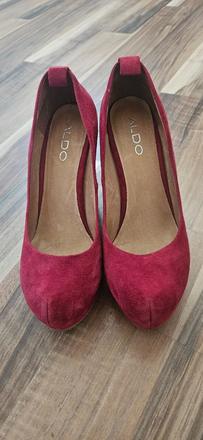 Aldo bordové lodičky na plnej platforme, 38