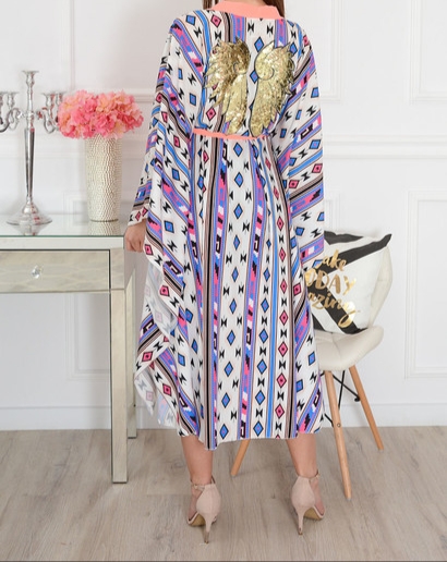 Farebný prehoz / kaftan na plavky alebo oblečenie, 