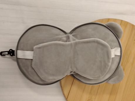 Plyšová sivá cestovná mačička 2v1 albi, 16 cm, 