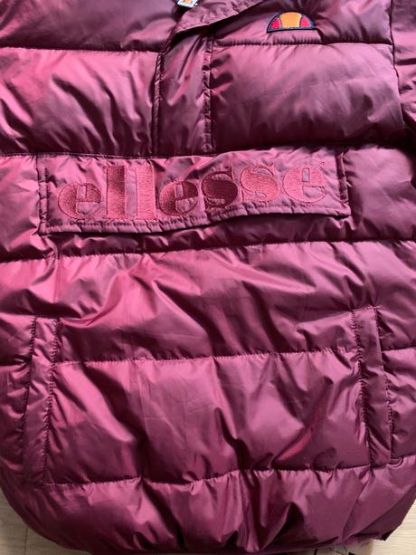 Bordová, zimná bunda ellesse, xs