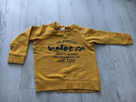 Žltá tenšia mikinka hm, h&m,92