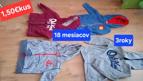 Predám zachovalé oblečenie pre deti od 2.m-6.r,