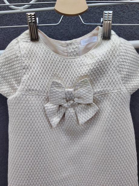 Zlaté šaty s mašľou, pepco,92