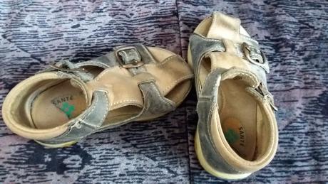 Celokožené sandálky, santé,22