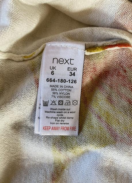 Kvetový sveter zn. next v. 34, next,34