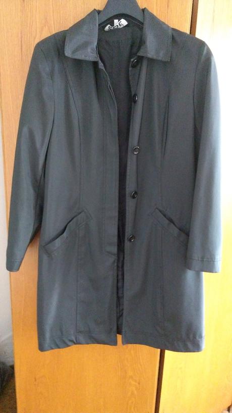 Dámsky koženkový plášť, s