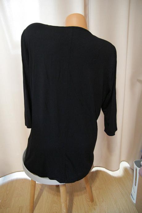 Čierny top s volánom, xxl, xxl