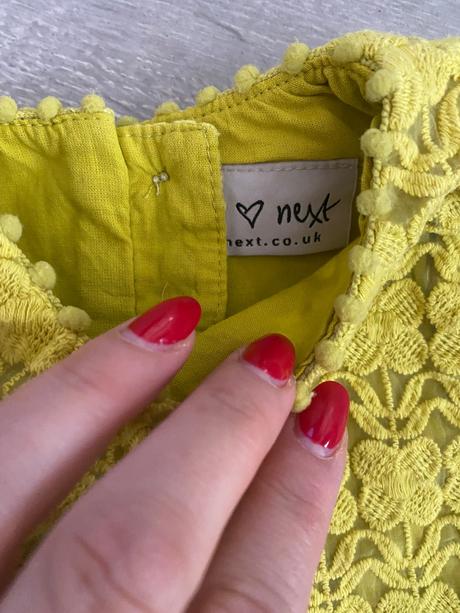 Next žlté šaty od 6 mesiacov, next,74