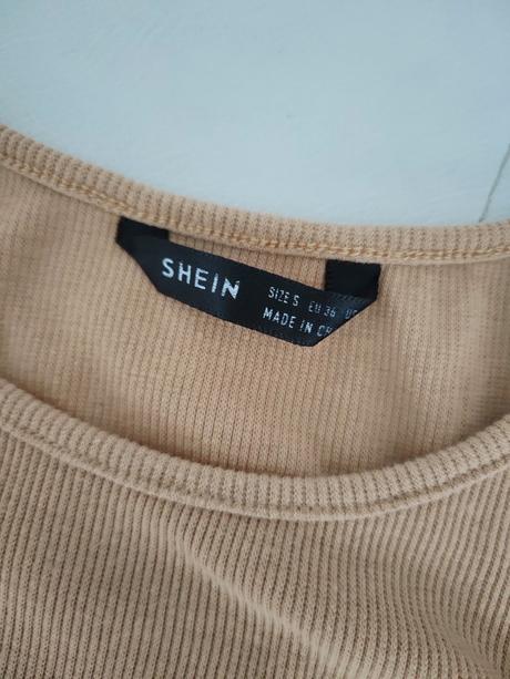 Elastický crop top shein, s