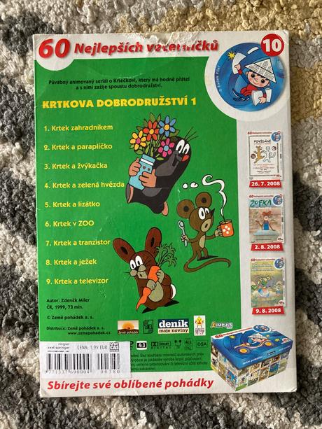Dvd krtkova dobrodružství 6ks, 