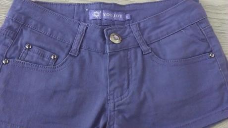 Damske fialove riflove kratasy s, s