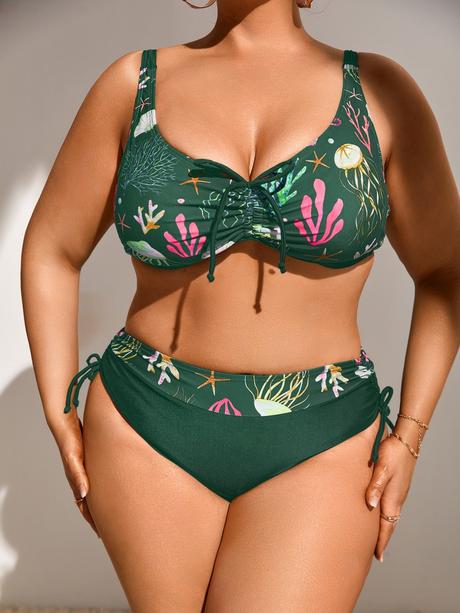 Plavky kvetina, 4xl / xl / xxl / xxxl