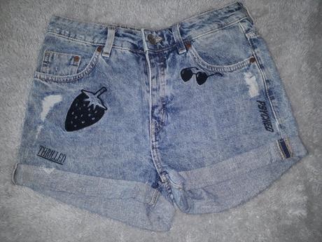 Riflové kraťasy, h&m,34