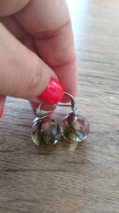 Náušnice kvietky guľaté,