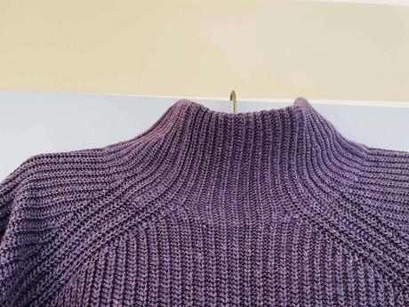 Vlnený teplý pulover over size, l